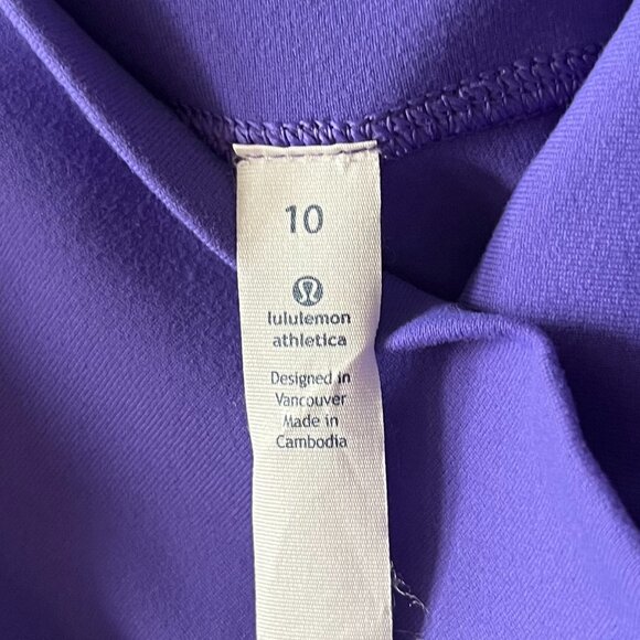 Lululemon Wunder Under Roll Down Crop Purple Size 10 - Picture 8 of 8